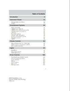 2009 ford expedition owner's manual