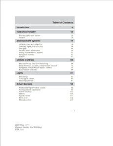 2009 ford flex owner's manual