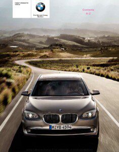 2010 bmw 7 series owner's manual