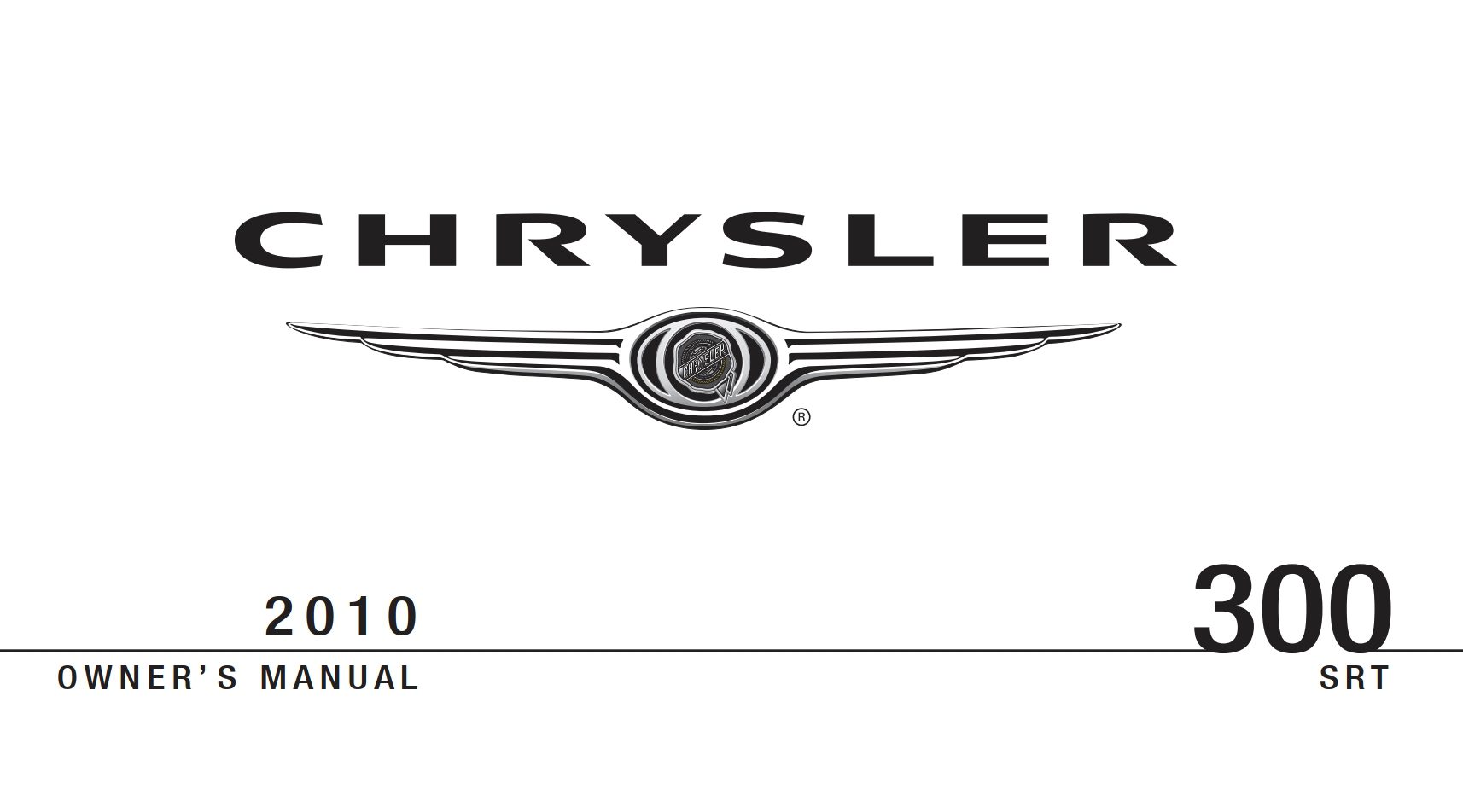 2010 chrysler 300 srt owner manual