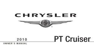 2010 chrysler pt cruiser owner manual