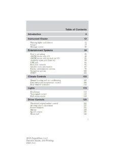 2010 ford expedition owner's manual