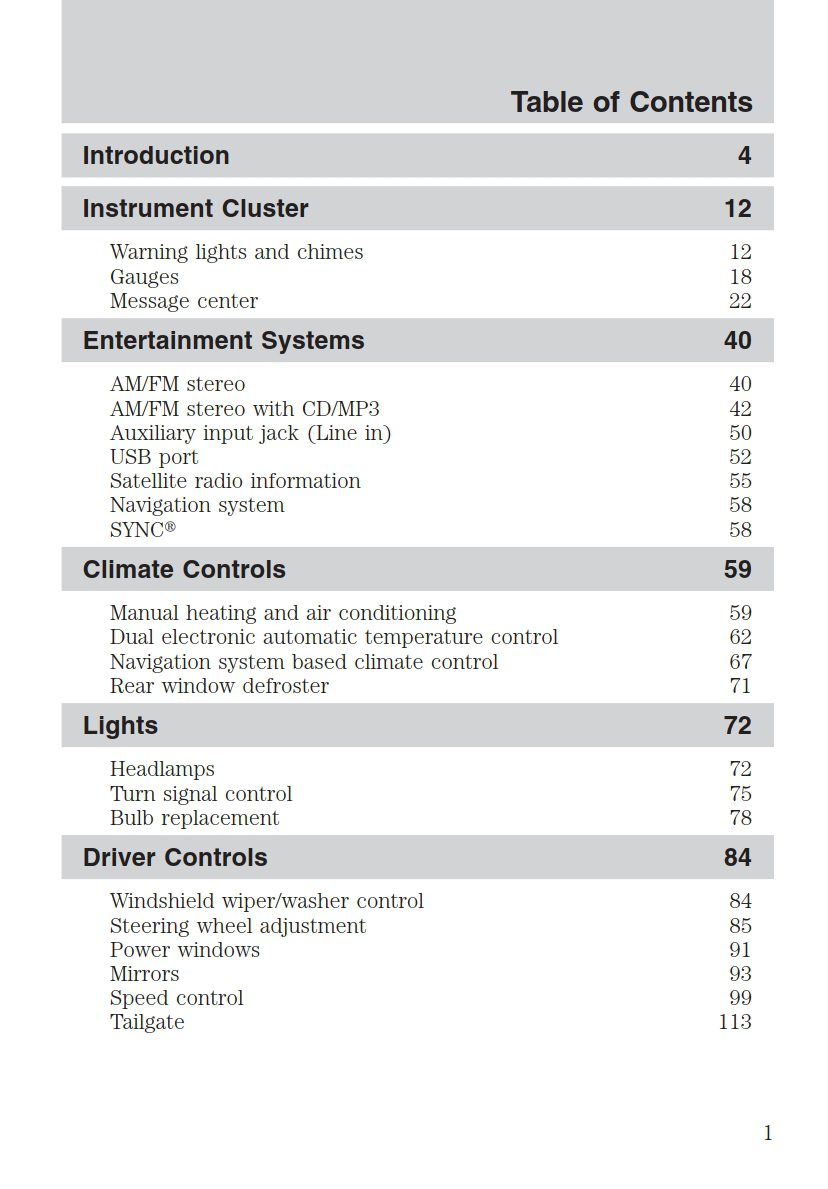 2010 ford f150 owner's manual