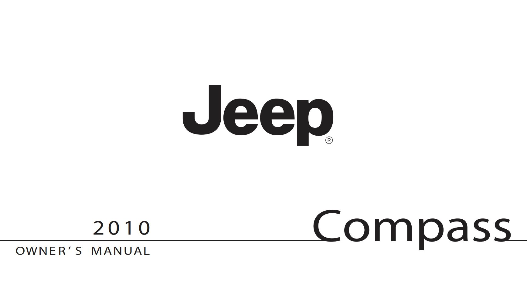 2010 jeep compass owner manual