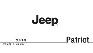 2010 jeep patriot owner manual