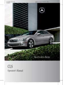 2010 mercedes benz cls owner's manual