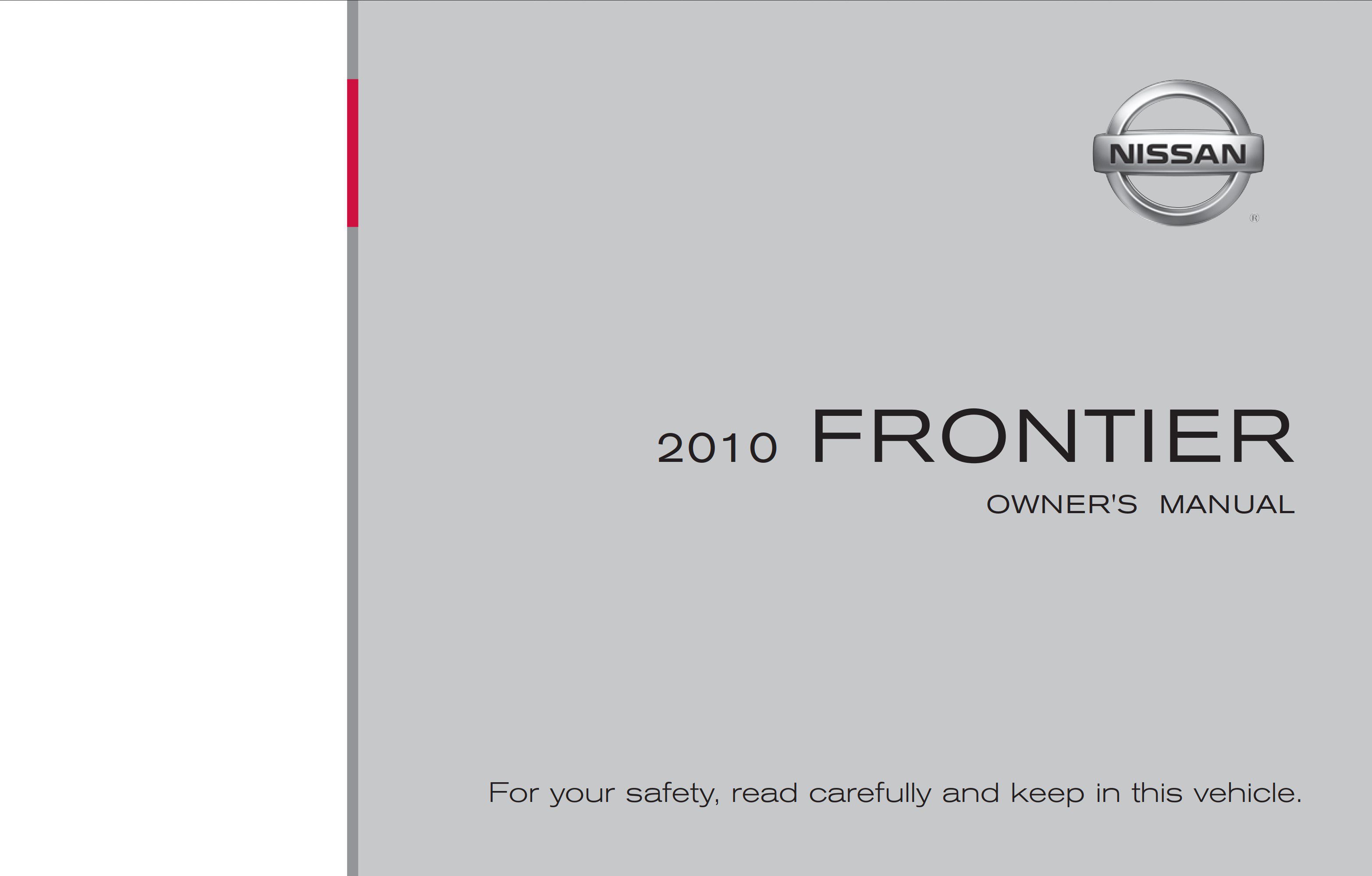 2010 nissan frontier owner's manual