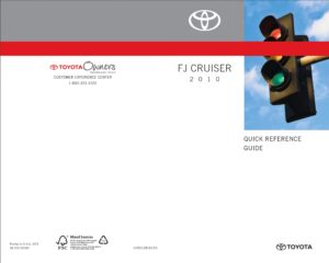 2010 toyota fj cruiser owner's manual