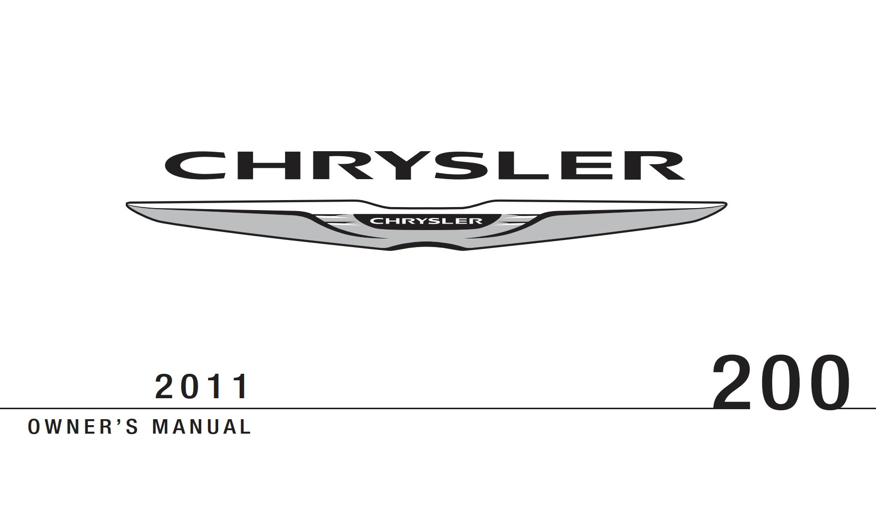 2011 chrysler 200 owner manual