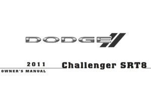 2011 dodge challenger srt8 owner manual