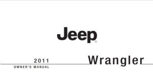 2011 jeep wrangler owner's manual