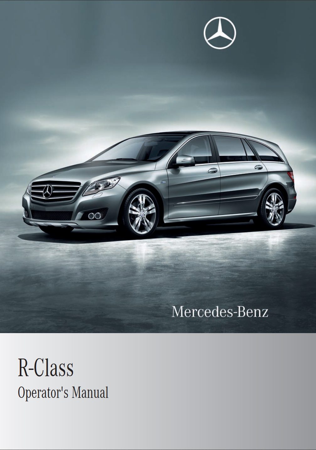 2011 mercedes benz r class owner's manual