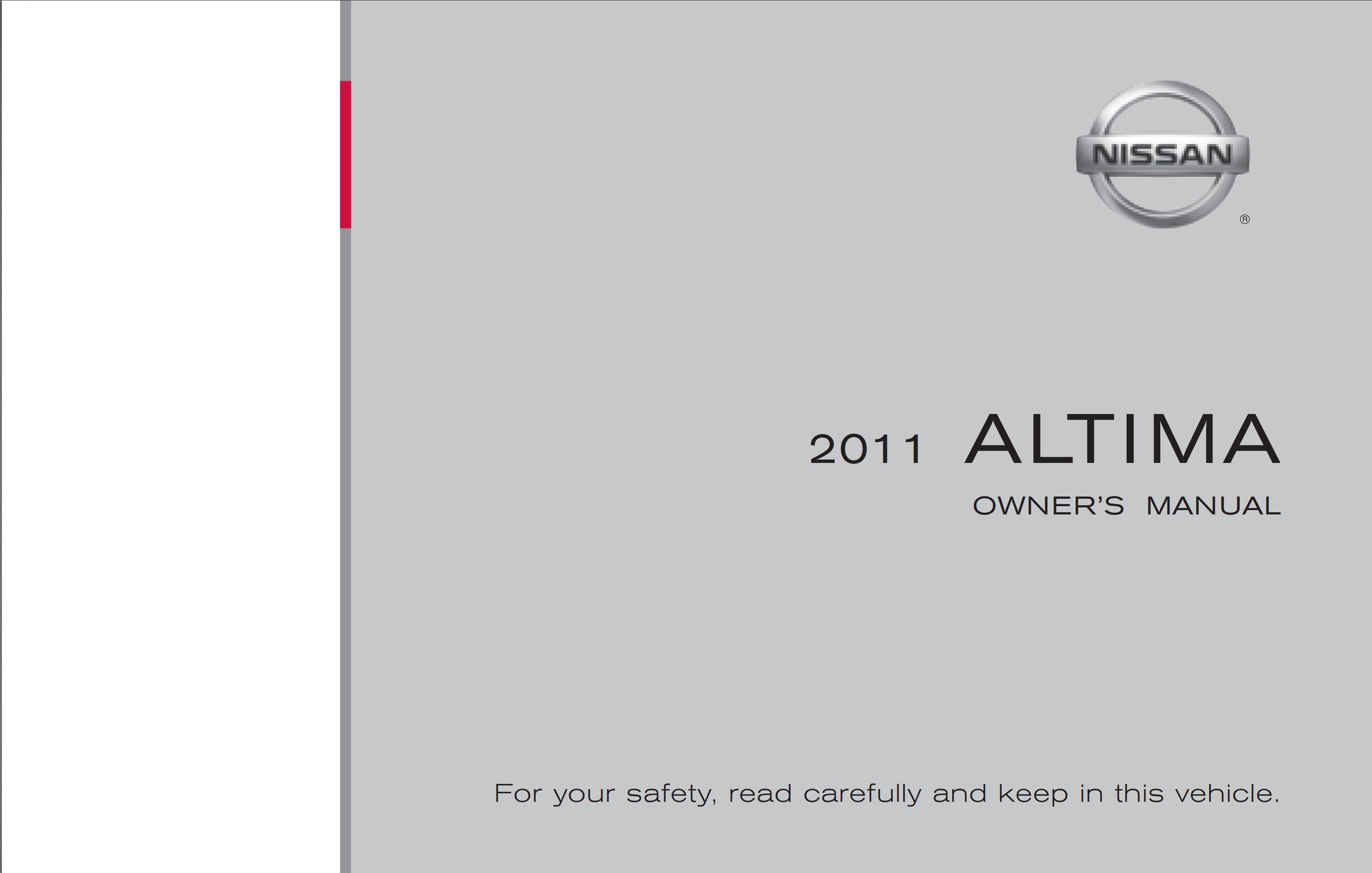 2011 nissan altima owner's manual