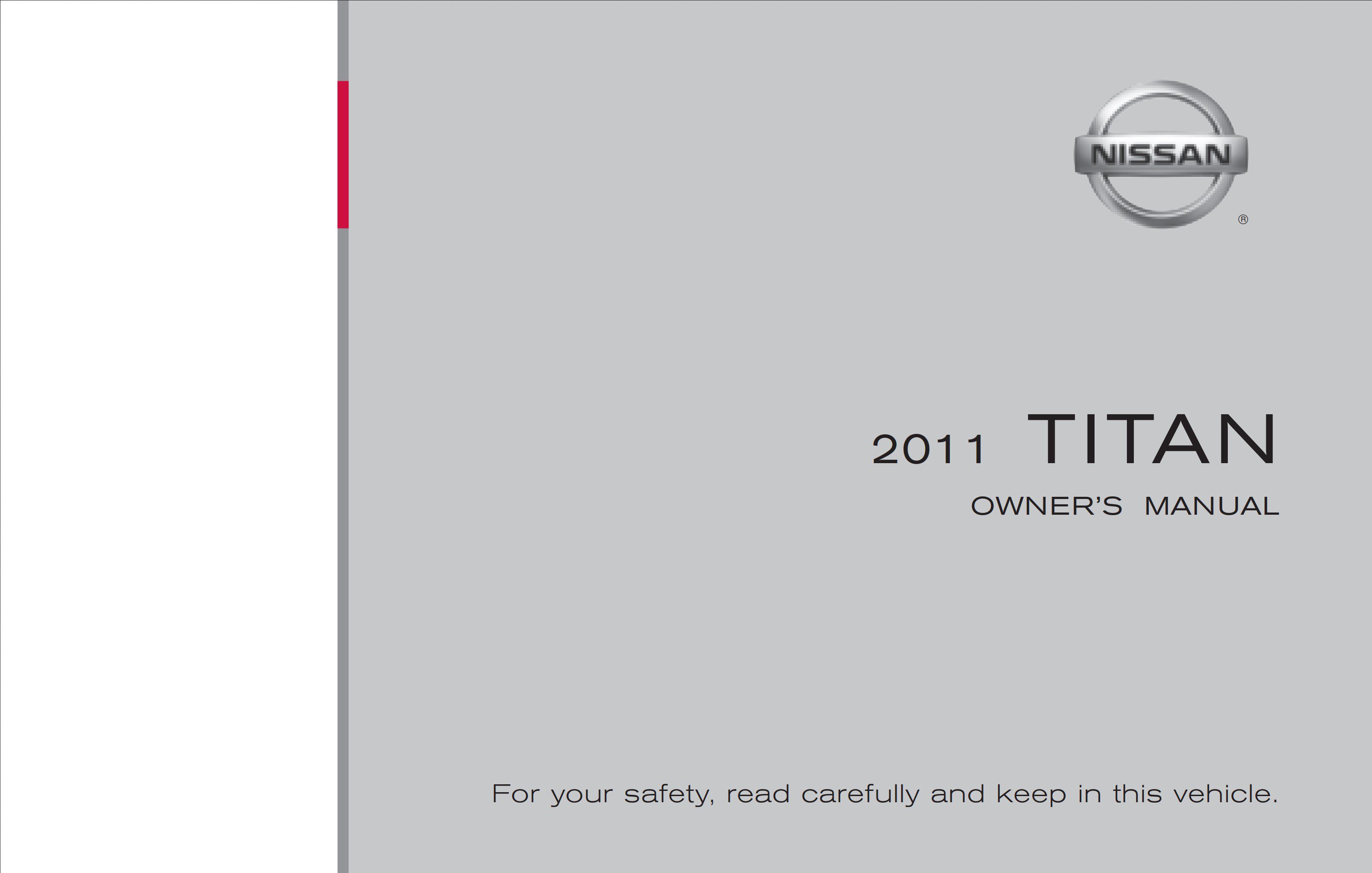 2011 nissan titan owner's manual