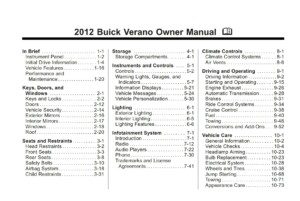 2012 buick verano owner's manual