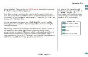 2012 honda crosstour owner's manual