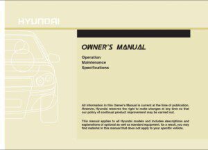 2012 hyundai elantra owner's manual