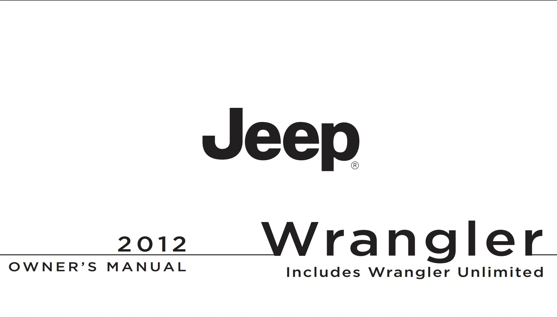 2012 jeep wrangler owner manual