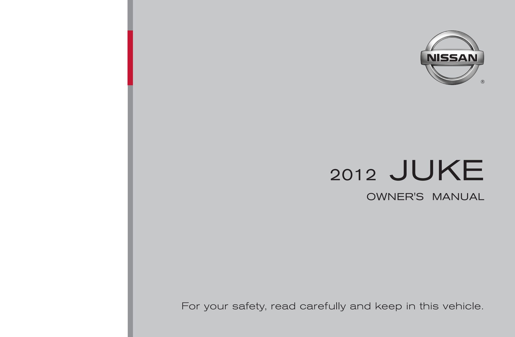 2012 nissan juke owner's manual