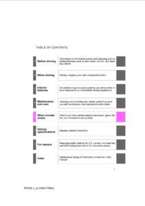 2012 toyota prius v owner's manual