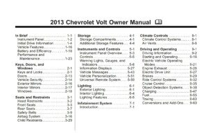 2013 chevrolet volt owner's manual