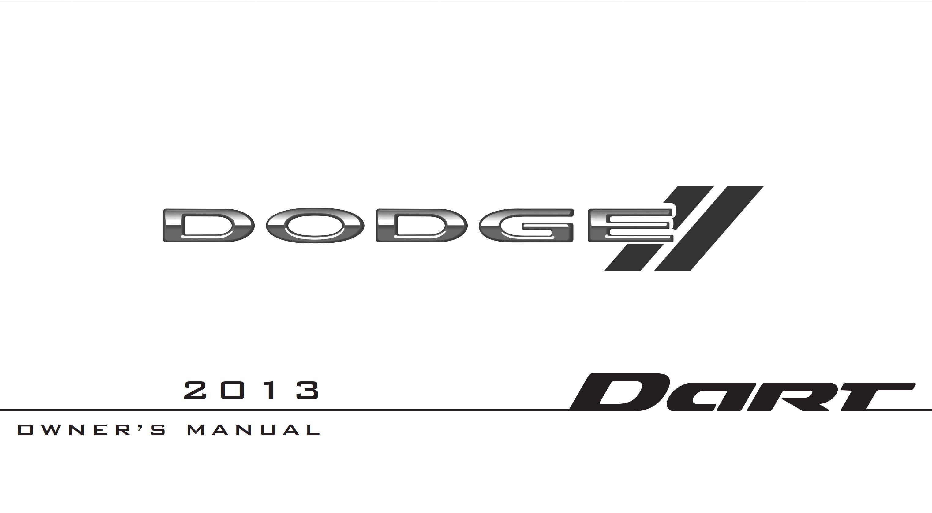 2013 dodge dart owner manual