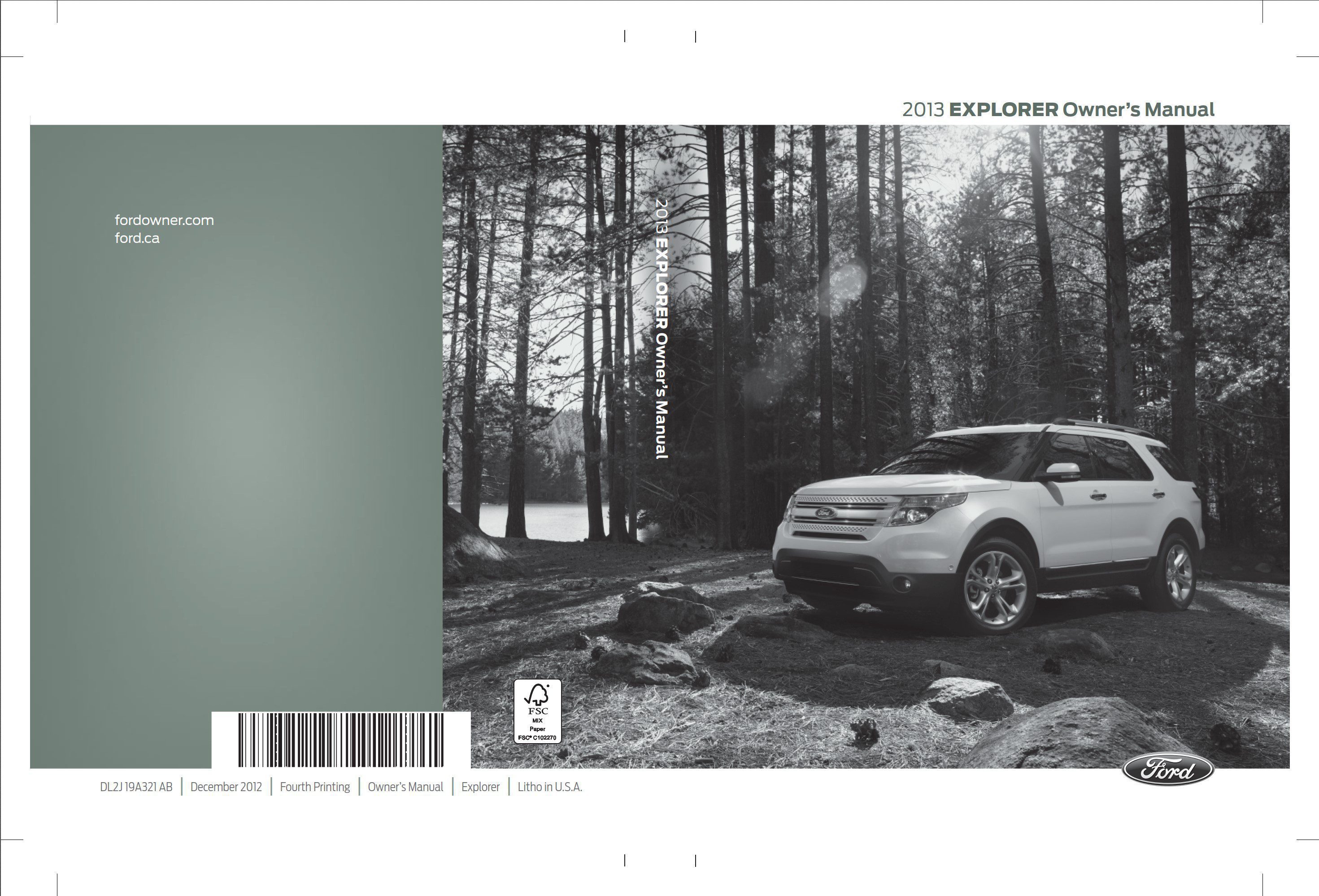 2013 ford explorer owner's manual