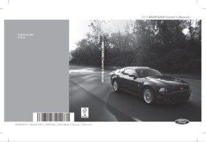 2013 ford mustang owner's manual