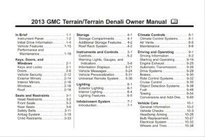 2013 gmc terrain owner's manual