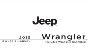 2013 jeep wrangler owner manual