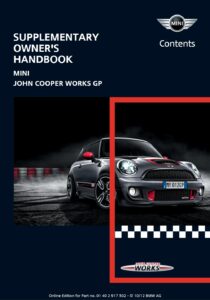 2013 mini john cooper works gp owner's manual