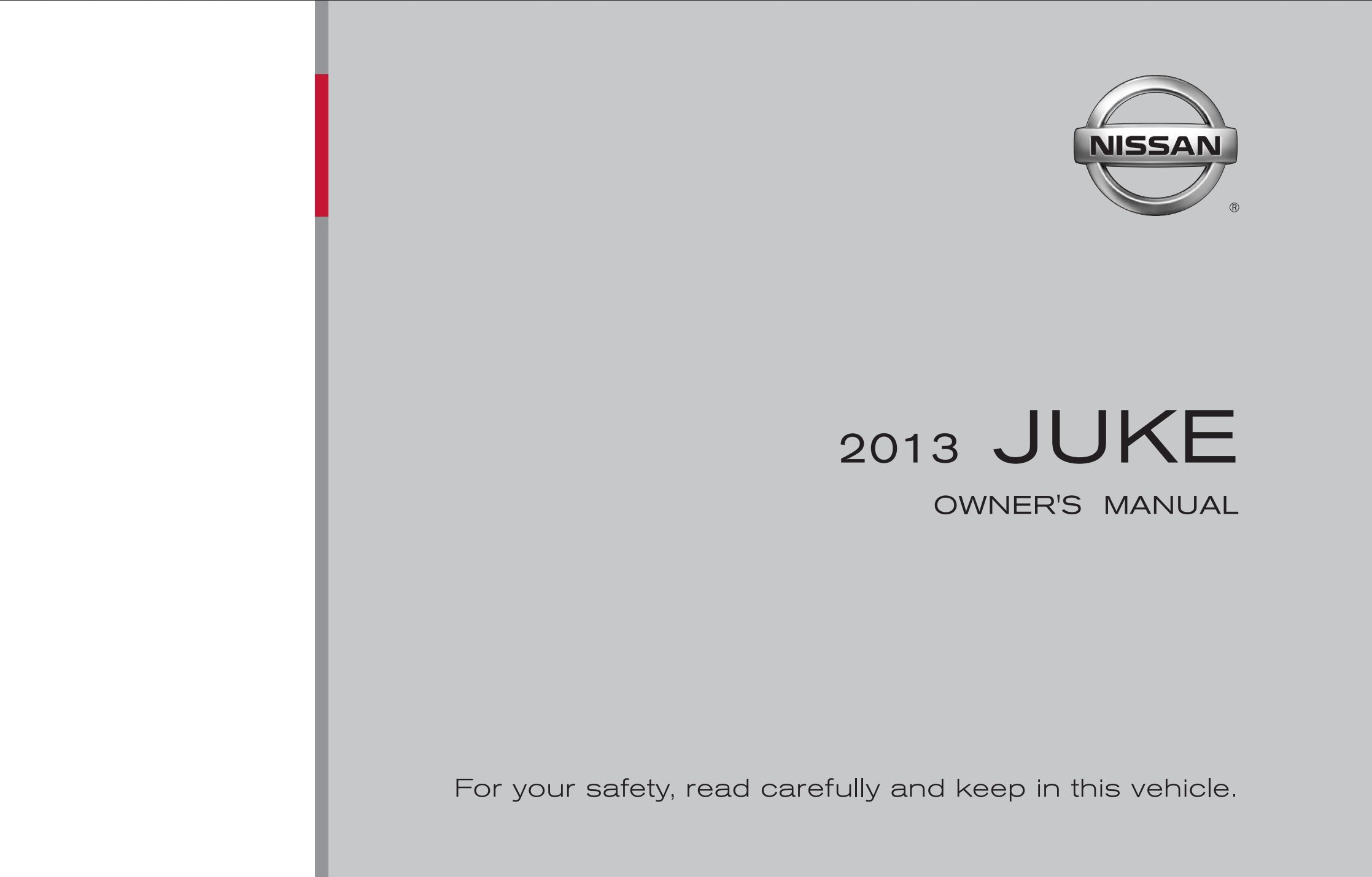 2013 nissan juke owner's manual