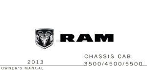 2013 ram chassis cab owner manual