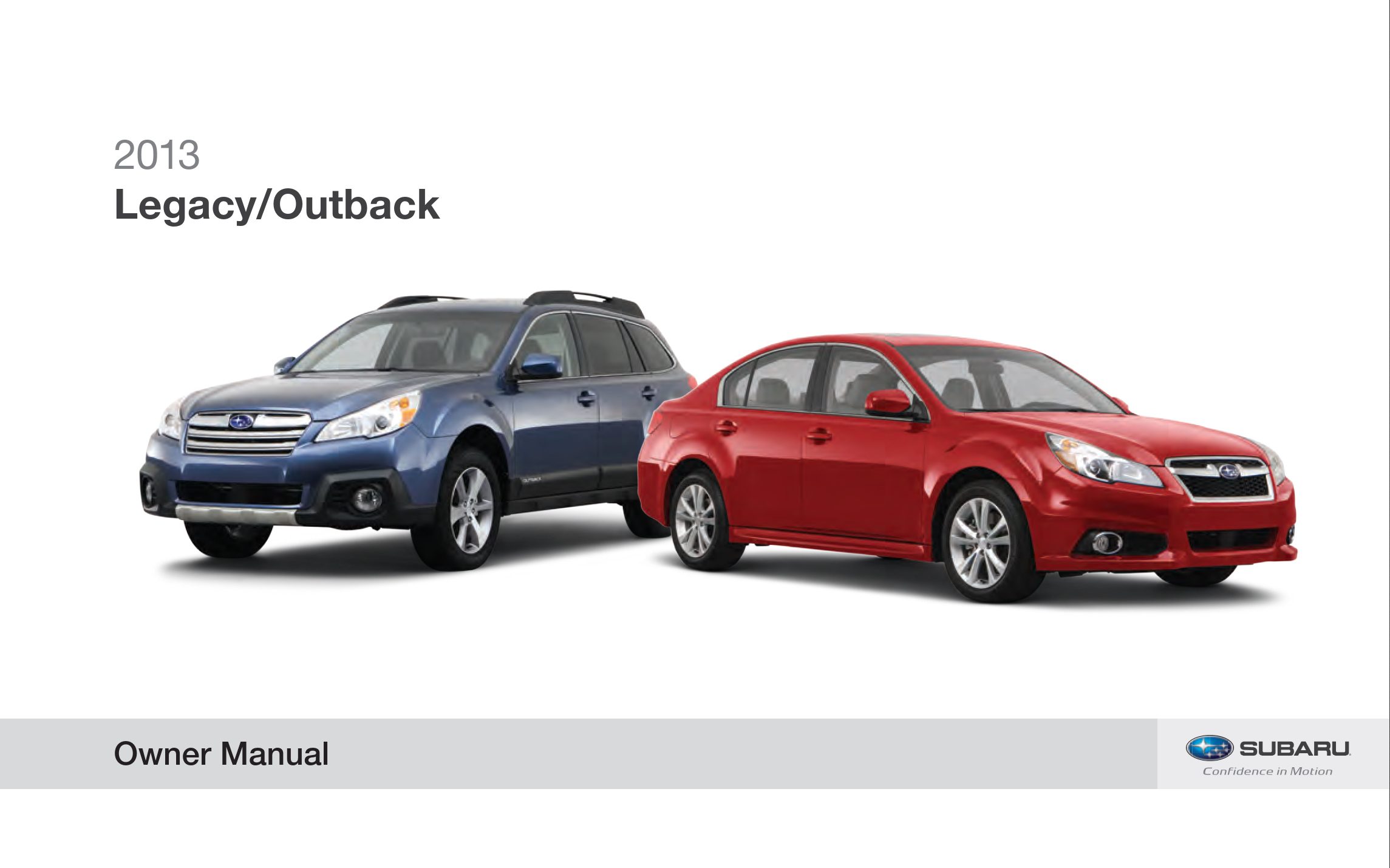 2013 subaru outback owner's manual