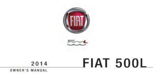 2014 fiat 500l owner manual