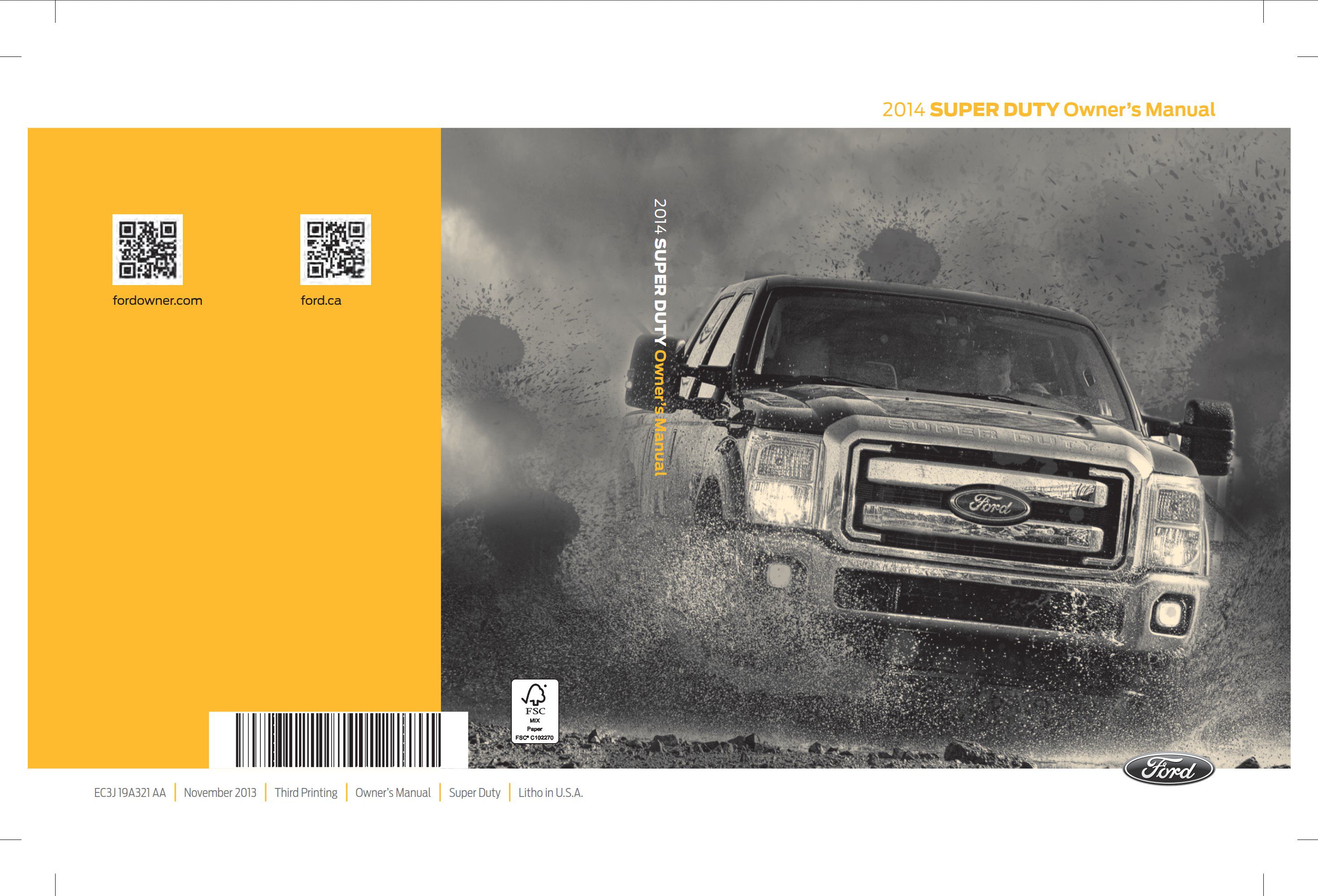 2014 ford f250 owner's manual