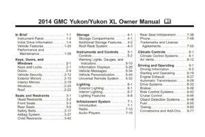 2014 gmc yukon xl owner's manual