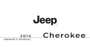 2014 jeep cherokee owner's manual