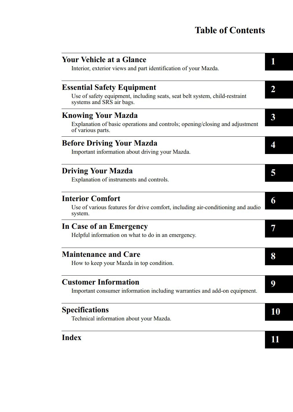 2014 mazda 5 owner's manual