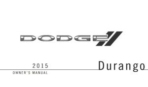 2015 dodge durango owner manual