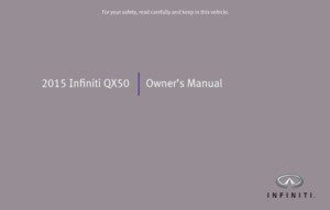 2015 infiniti qx50 owner's manual