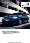 2016 bmw m5 owner's manual