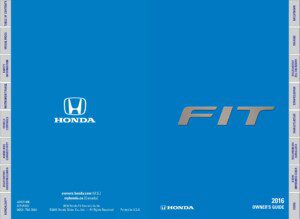 2016 honda fit owner's manual