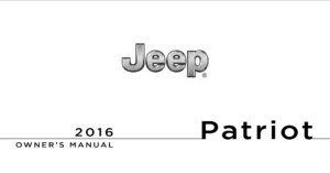 2016 jeep patriot owner's manual