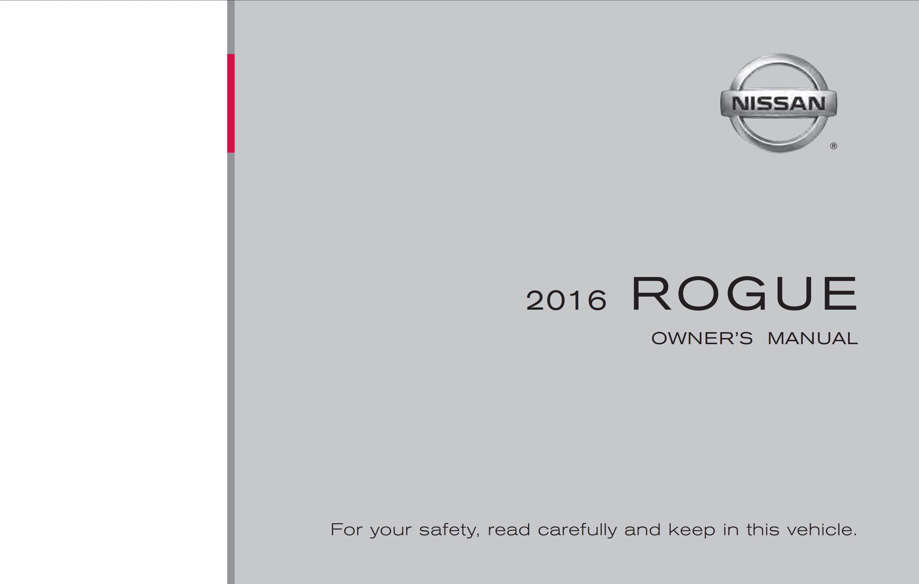 2016 nissan rogue owner manual