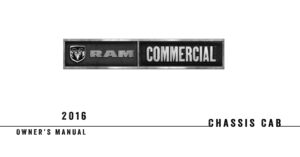 2016 ram chassis cab owner's manual