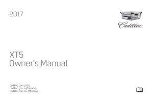 2017 cadillac xt5 owner's manual