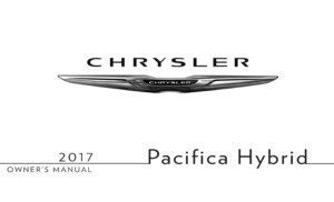 2017 chrysler pacifica hybrid owner manual