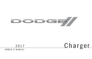 2017 dodge charger owner manual