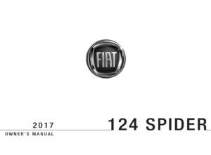 2017 fiat 124 spider owner manual